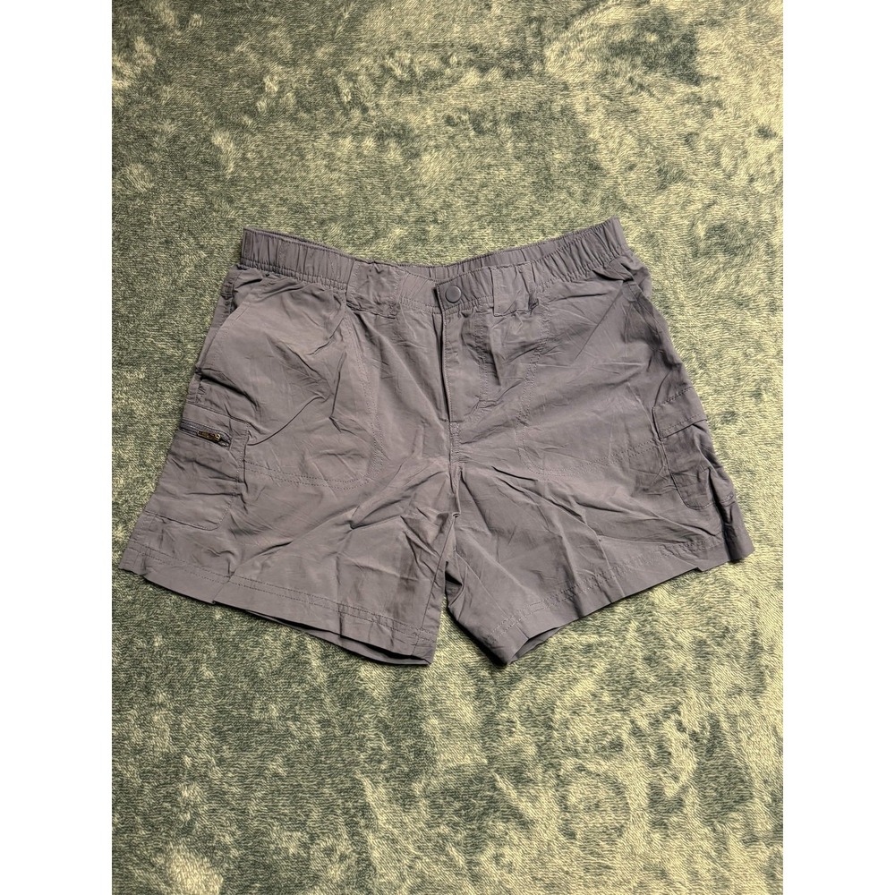 Columbia Hiking Shorts Womens XS Slate Blue Nylon Cargo Pockets Outdoors Gym